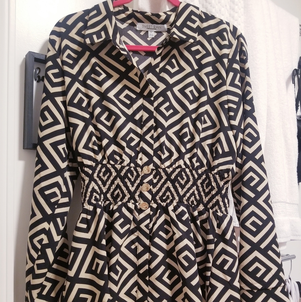 Collared Top (Sz L)